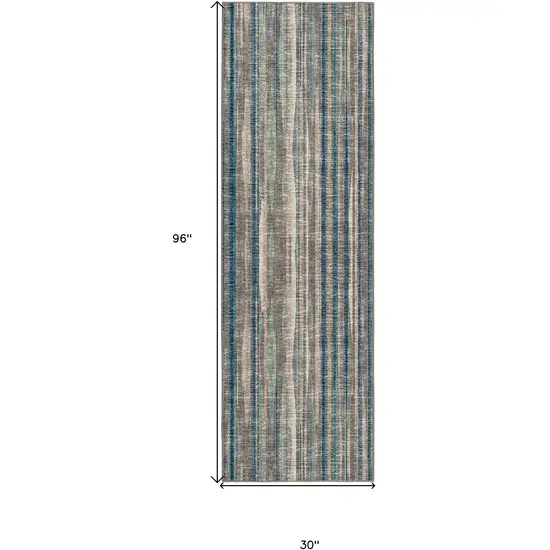 Brown Ombre Tufted Handmade Runner Rug Photo 8