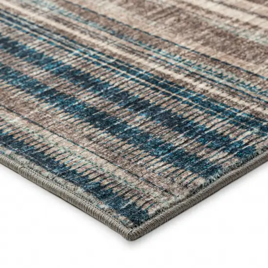 Brown Ombre Tufted Handmade Runner Rug Photo 4