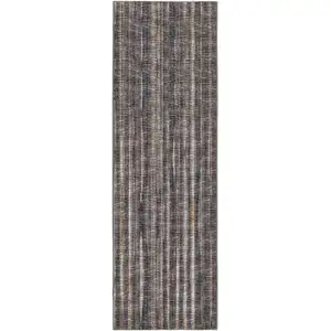 Photo of Brown Ombre Tufted Runner Rug