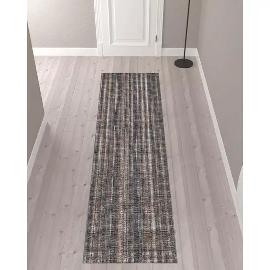 Brown Ombre Tufted Runner Rug Photo 2