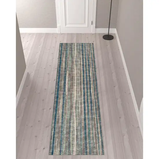 Brown Ombre Tufted Runner Rug Photo 2