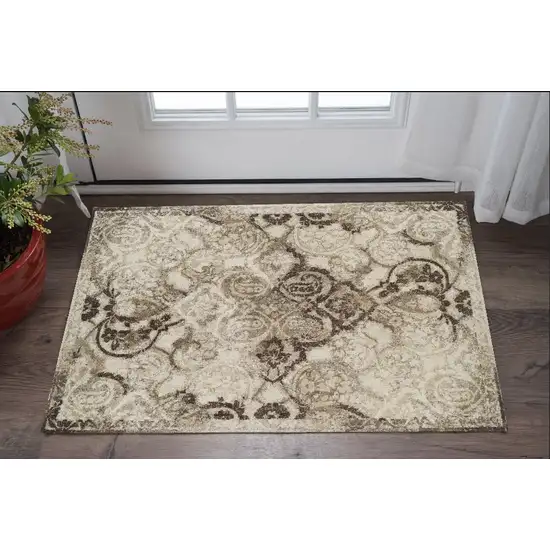 Brown Oriental Area Rug Photo 1