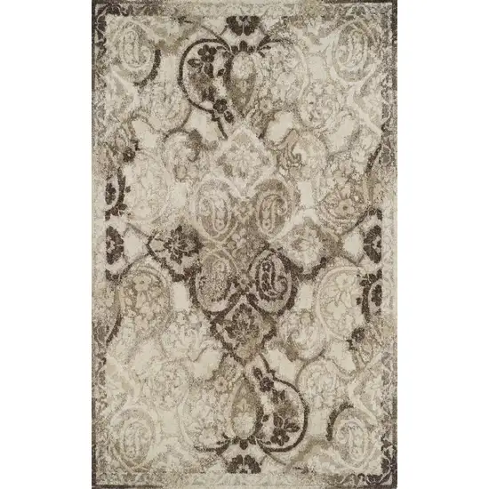 Brown Oriental Area Rug Photo 1