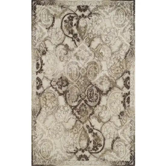 Brown Oriental Area Rug Photo 5