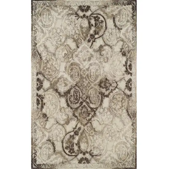 Brown Oriental Area Rug Photo 5