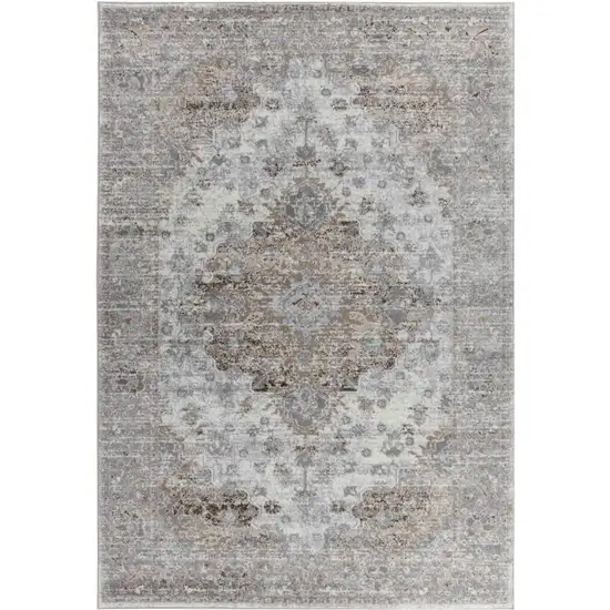 Brown Oriental Area Rug Photo 6