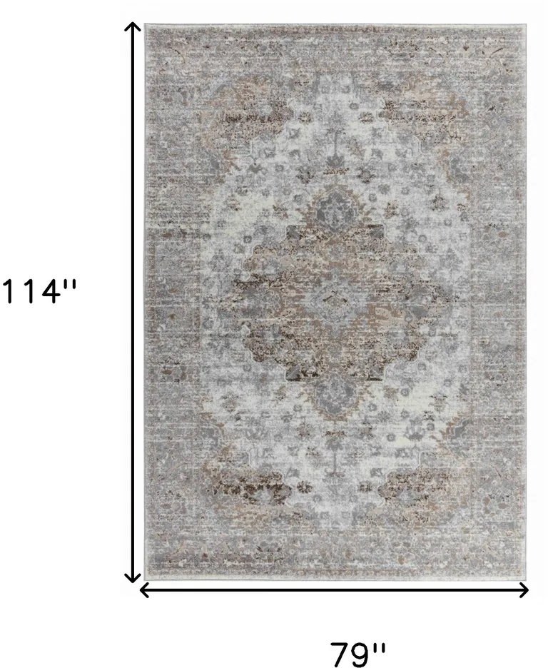 Brown Oriental Area Rug Photo 5