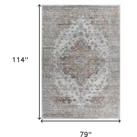 Brown Oriental Area Rug Photo 5