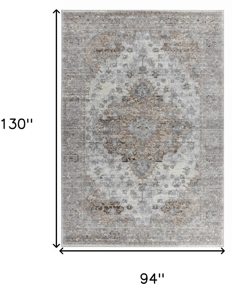 Brown Oriental Area Rug Photo 4