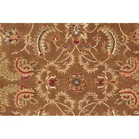 Brown Oriental Hand Tufted Non Skid Area Rug Photo 7