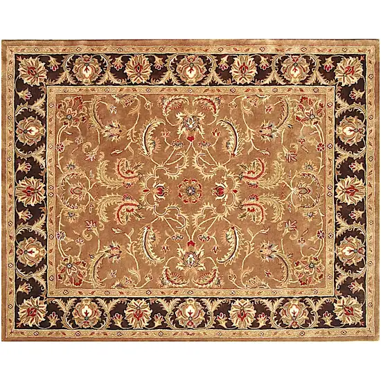 Brown Oriental Hand Tufted Non Skid Area Rug Photo 6