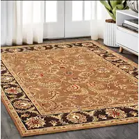 Photo of Brown Oriental Hand Tufted Non Skid Area Rug