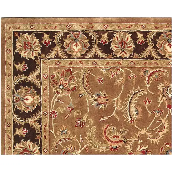 Brown Oriental Hand Tufted Non Skid Area Rug Photo 4