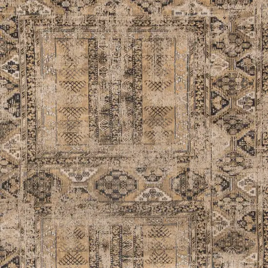 Brown Oriental Non Skid Area Rug Photo 5