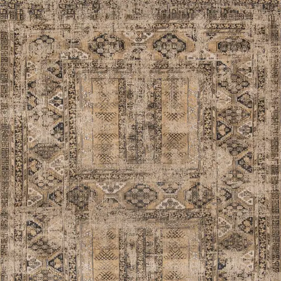 Brown Oriental Non Skid Area Rug Photo 6