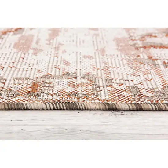 Brown Rust Distressed Area Rug Photo 4