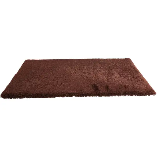 Brown Shag Hand Tufted Area Rug Photo 2