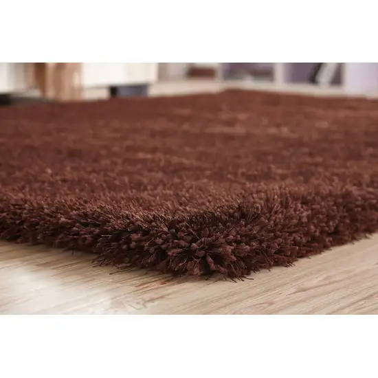 Brown Shag Hand Tufted Area Rug Photo 7