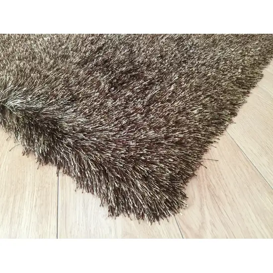 Brown Shag Hand Tufted Area Rug Photo 5