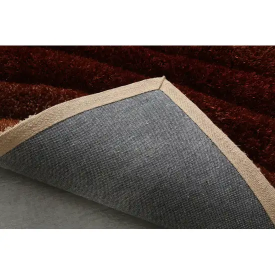 Brown Shag Hand Tufted Area Rug Photo 5