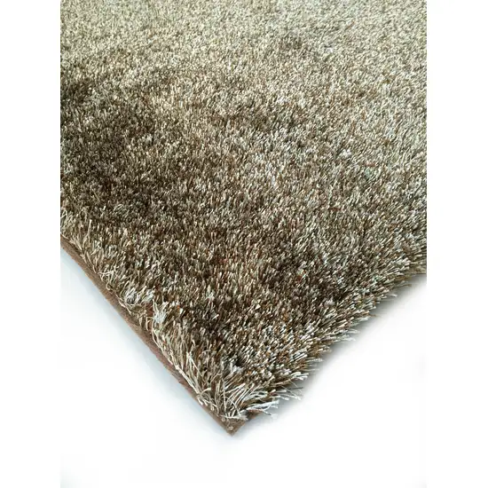 Brown Shag Hand Tufted Area Rug Photo 4