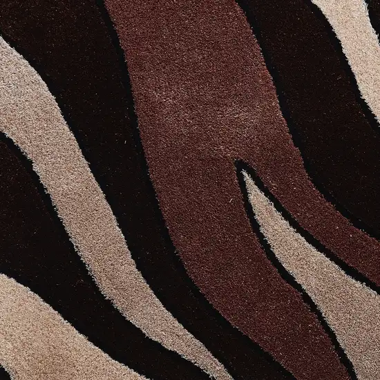 Brown Shag Hand Tufted Area Rug Photo 3