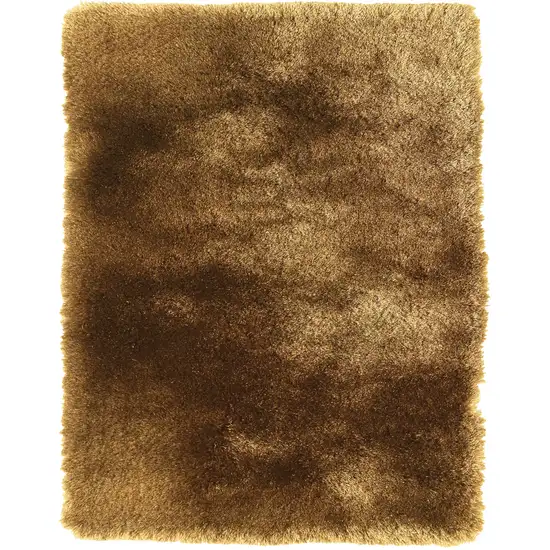 Brown Shag Hand Tufted Area Rug Photo 1