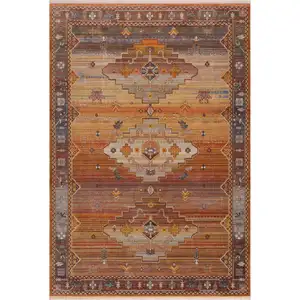 Photo of Brown Southwestern Area Rug