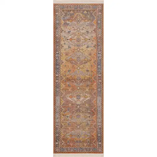 Brown Southwestern Runner Rug Photo 1