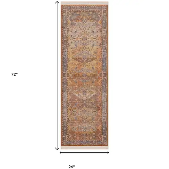 Brown Southwestern Runner Rug Photo 7