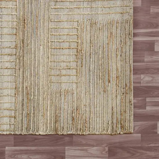 Brown Striped Hand Woven Area Rug Photo 5