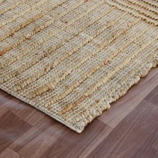 Brown Striped Hand Woven Area Rug Photo 6