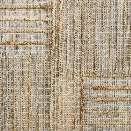 Brown Striped Hand Woven Area Rug Photo 9