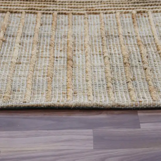 Brown Striped Hand Woven Area Rug Photo 3