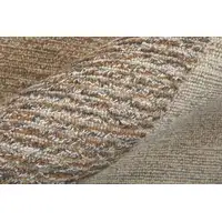 Photo of Brown Tan and Ivory Wool Abstract Hand Tufted Area Rug