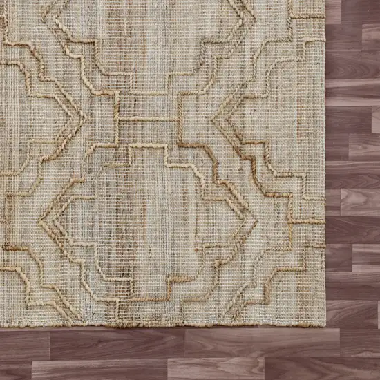 Brown Trellis Hand Woven Area Rug Photo 5