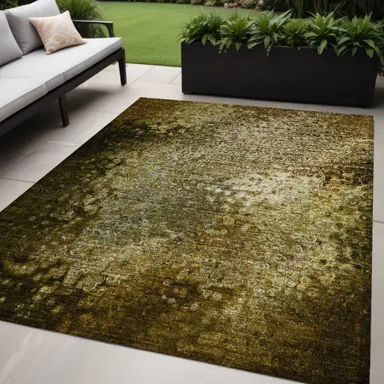 Brown Washable Non Skid Indoor Outdoor Area Rug Photo 1