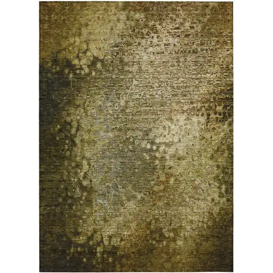 Brown Washable Non Skid Indoor Outdoor Area Rug Photo 2