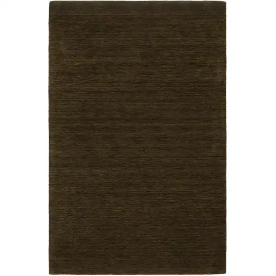 Brown Wool Hand Tufted Area Rug Photo 4