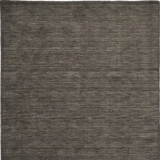 Brown Wool Hand Woven Area Rug Photo 3