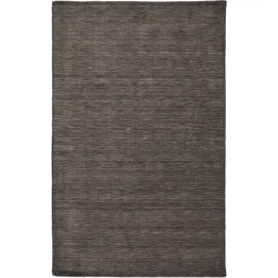 Brown Wool Hand Woven Area Rug Photo 4