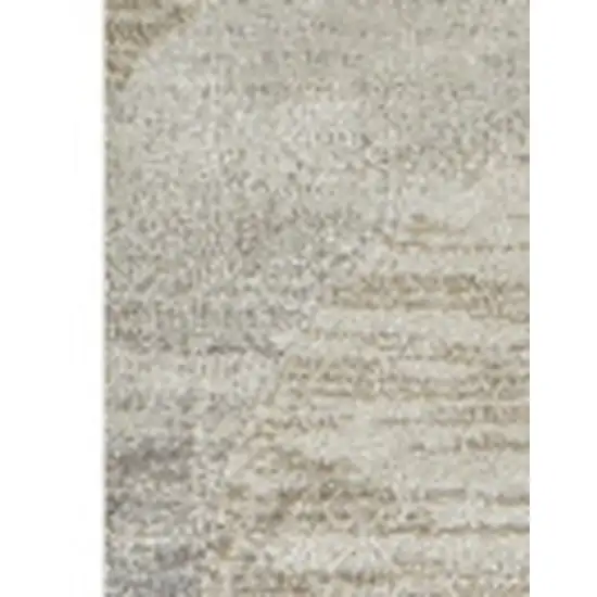 Brown and Beige Abstract Area Rug Photo 6