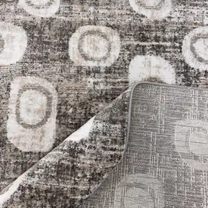 Photo of Brown and Beige Abstract Area Rug