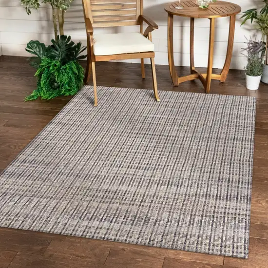 Brown and Beige Toned Jute Area Rug Photo 9