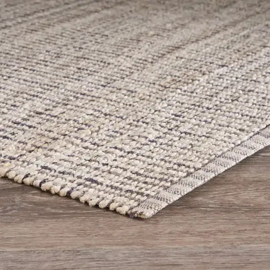 Brown and Beige Toned Jute Area Rug Photo 6