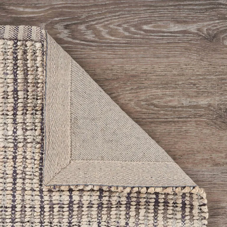 Brown and Beige Toned Jute Area Rug Photo 3