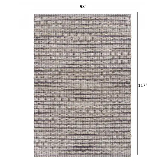 Brown and Gray Striped Area Rug Photo 6