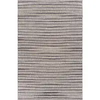 Photo of Brown and Gray Striped Area Rug
