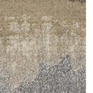 Photo of Brown and Ivory Abstract Area Rug