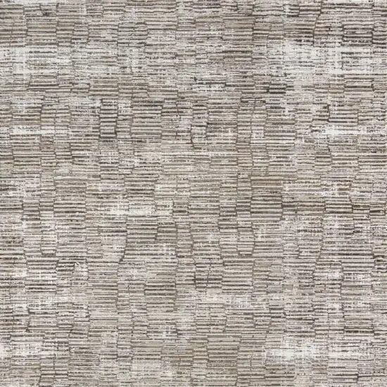 Brown and Ivory Abstract Non Skid Area Rug Photo 6